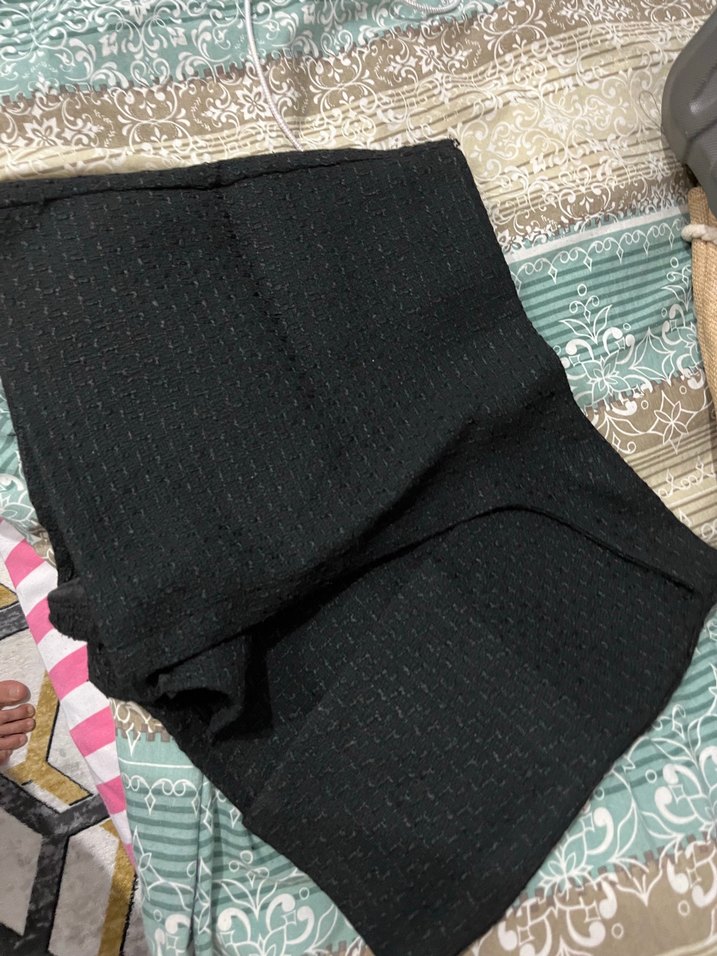 Düz Siyah Hamile Piliseli Midi Etek - Görsel 5