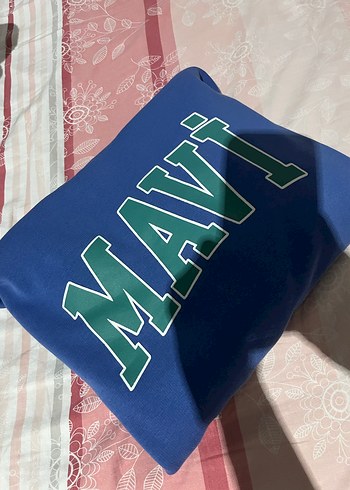 Mavi Jeans Mavi Kapüşonlu Kadın Sweatshirt