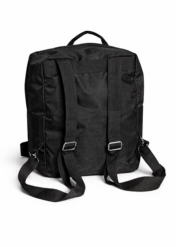 Siyah Nakışlı Kadın Kot Sırt Çantası - Görsel 2