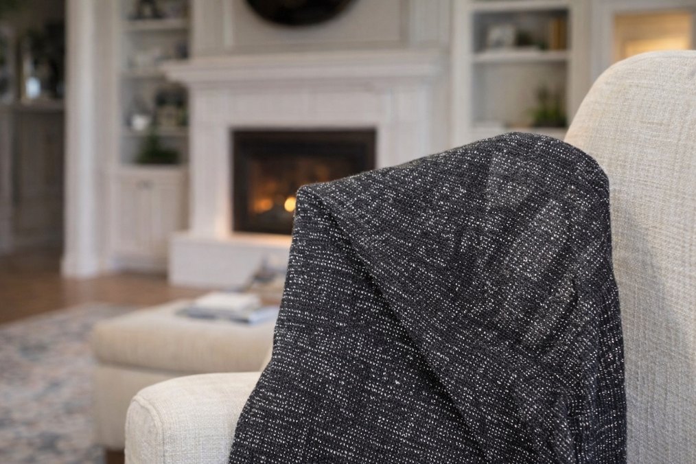 Gri Simli Tül Kadın Tişört - Görsel 3