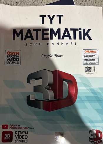 TYT Matematik 3D Soru Bankası Özgür Balca