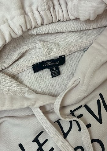 Baskılı Beyaz Sweatshirt - Görsel 4