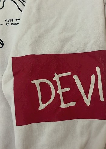 Baskılı Beyaz Sweatshirt - Görsel 3