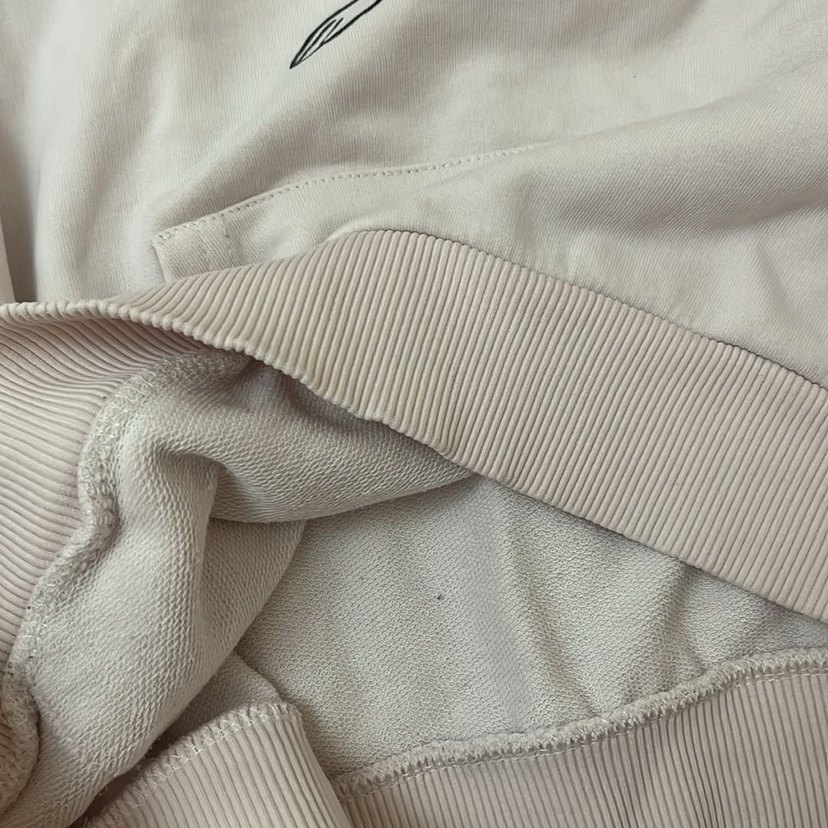 Baskılı Beyaz Sweatshirt - Görsel 5