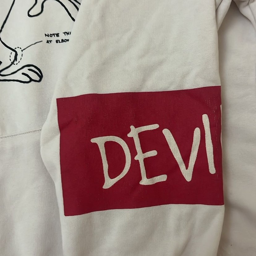 Baskılı Beyaz Sweatshirt - Görsel 3