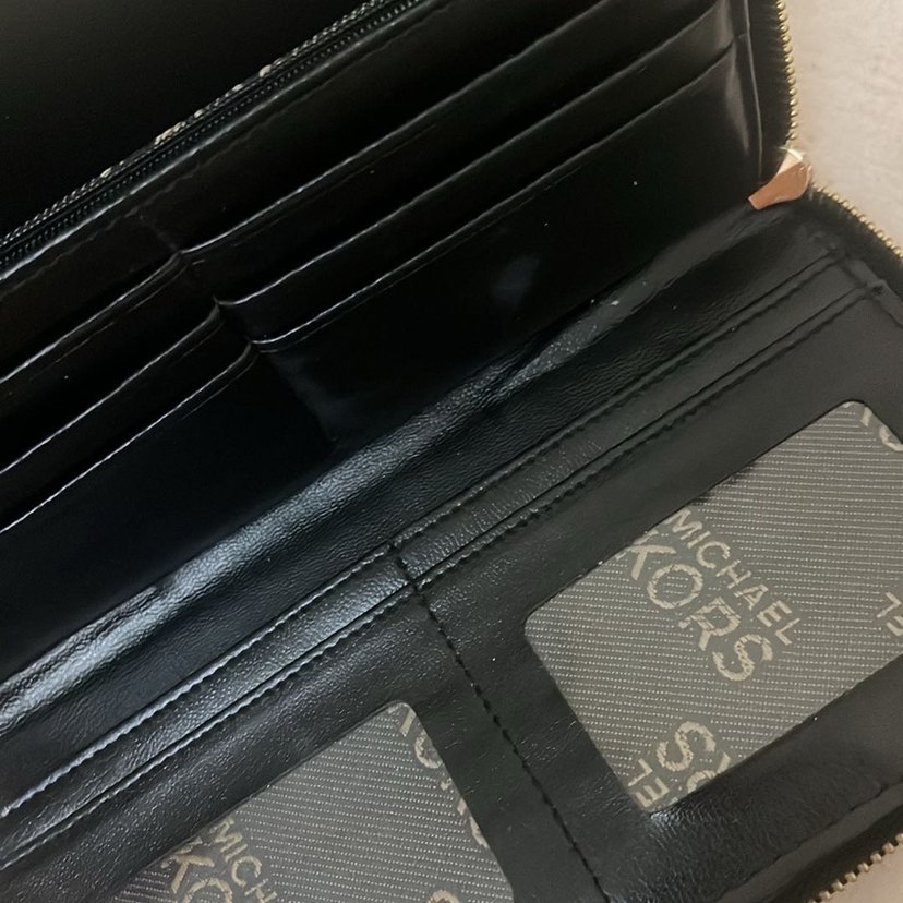 Michael Kors Siyah Yılan Desenli Deri Cüzdan - Görsel 5