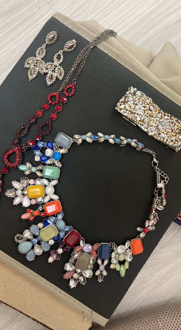 Vintage kolye bilezik küpe - Görsel 3