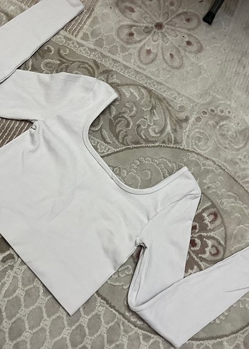 Diğer Minimal Beyaz Uzun Kollu Ust