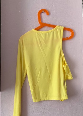 Pull and Bear PULL&BEAR Sarı Uzun Kollu Kadın Bluzu