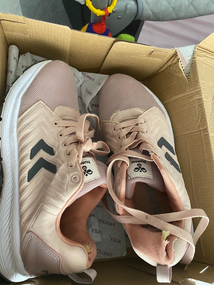 Bej Bağcıklı Kadın Spor Ayakkabı - Görsel 2