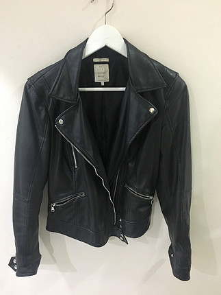 Zara Siyah Deri Ceket