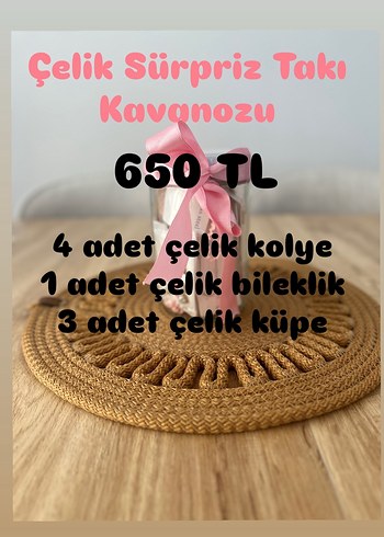 Çelik Sürpriz Takı Kavanozu