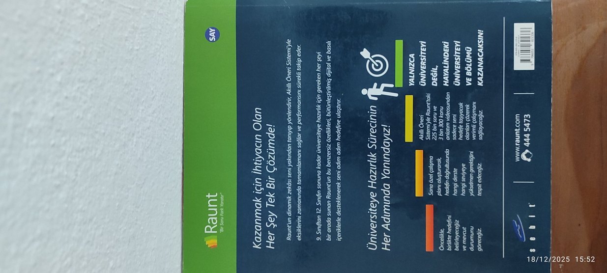 Raunt Yayınları TYT Kimya soru bankası - Görsel 2