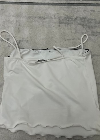 Beyaz Straplez Kadın Atlet - Görsel 3