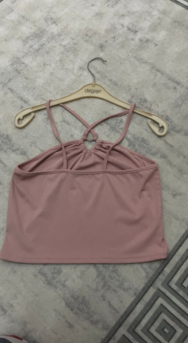 Pembe Mini Askılı Kadın Atlet - Görsel 2