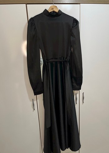 Diğer Uzun Siyah Gotik Kadın Elbise