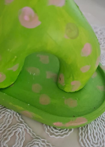 Beden yeşil Renk Yeşil Pastel Renkli Seramik Dekor