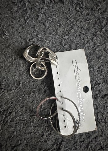 Gri Zincir Detaylı Kadın Yüzükleri - Görsel 17