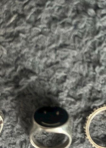 Gri Zincir Detaylı Kadın Yüzükleri - Görsel 9