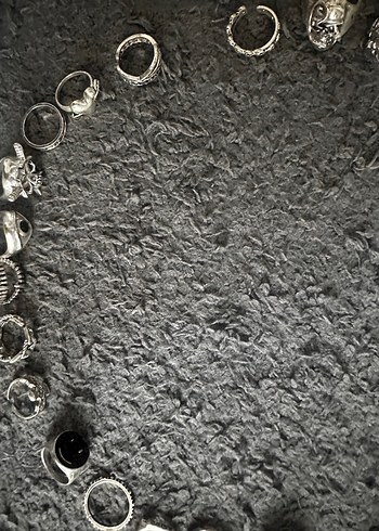 Gri Zincir Detaylı Kadın Yüzükleri - Görsel 14