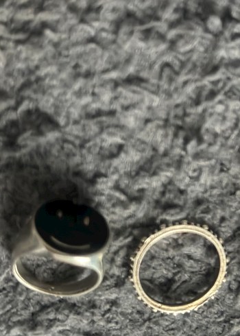 Gri Zincir Detaylı Kadın Yüzükleri - Görsel 6