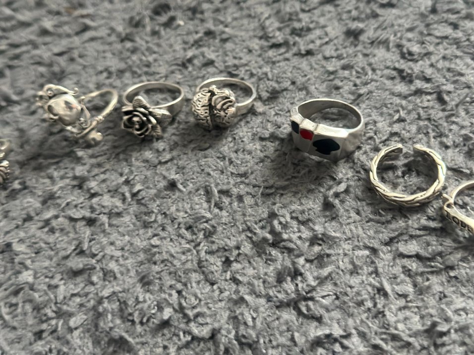 Gri Zincir Detaylı Kadın Yüzükleri - Görsel 5