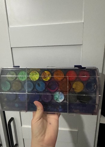 Çok Renkli Koyu Suluboya Boya Seti 2 set büyük boy - Görsel 5