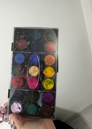 Çok Renkli Koyu Suluboya Boya Seti 2 set büyük boy - Görsel 4