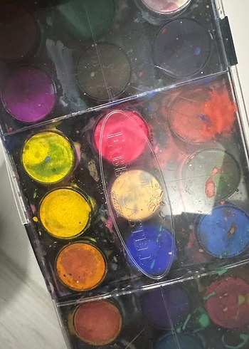 Çok Renkli Koyu Suluboya Boya Seti 2 set büyük boy - Görsel 3