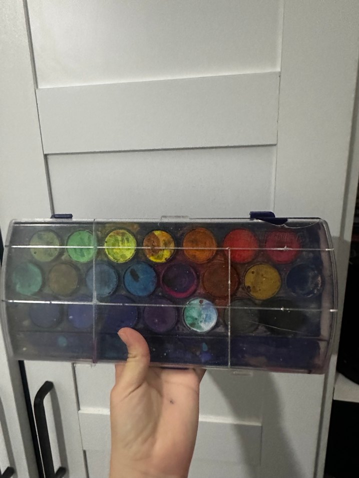 Çok Renkli Koyu Suluboya Boya Seti 2 set büyük boy - Görsel 5