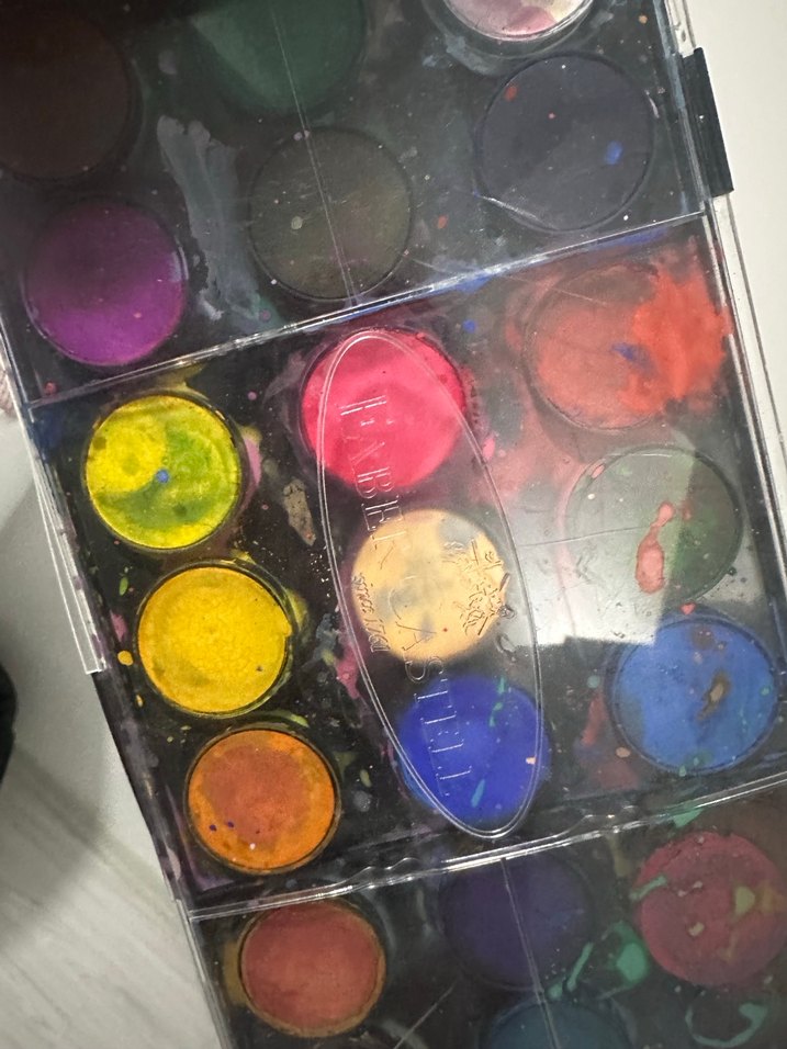 Çok Renkli Koyu Suluboya Boya Seti 2 set büyük boy - Görsel 3