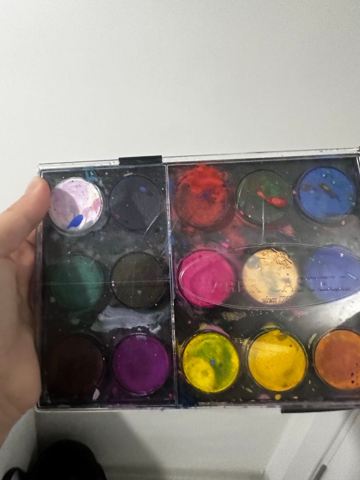 Çok Renkli Koyu Suluboya Boya Seti 2 set büyük boy - Görsel 2