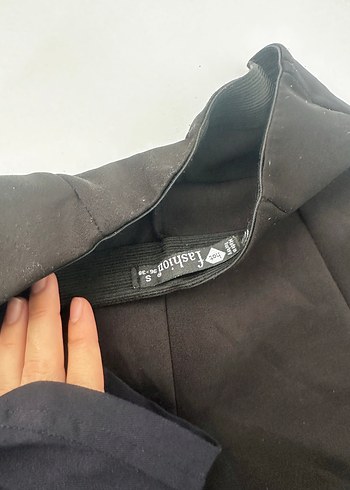 Siyah Pilili Midi Mini Etek - Görsel 2