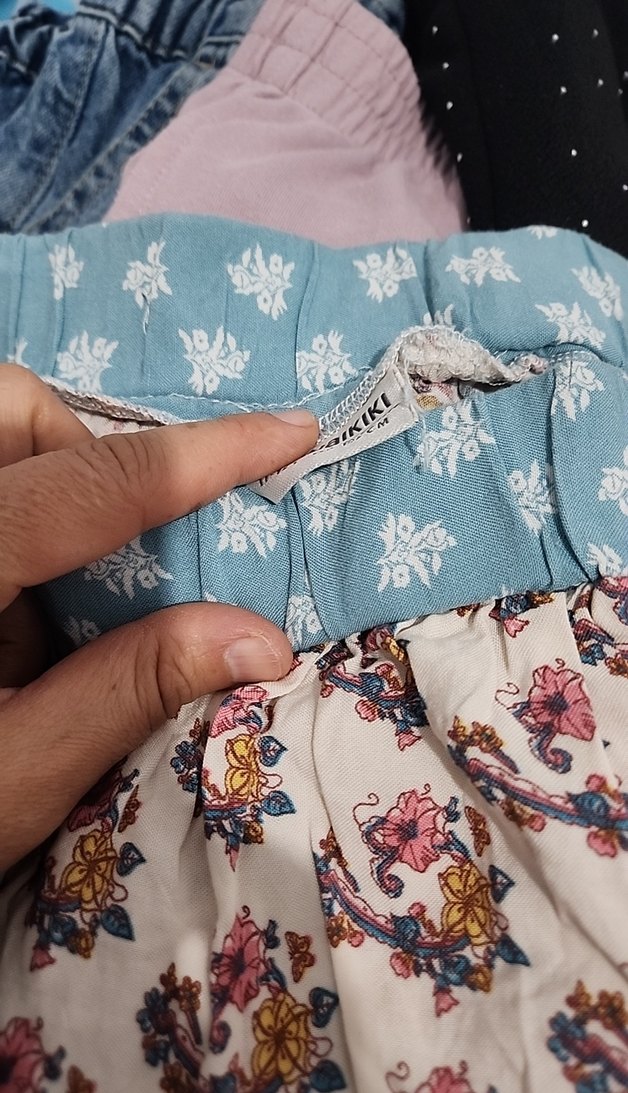 Bohem Mini Desenli Düğmeli Etek - Görsel 4