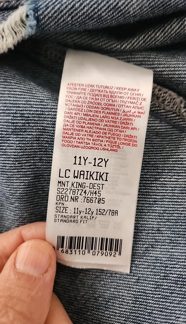 Mavi Düğmeli Kadın Denim Ceket - Görsel 4