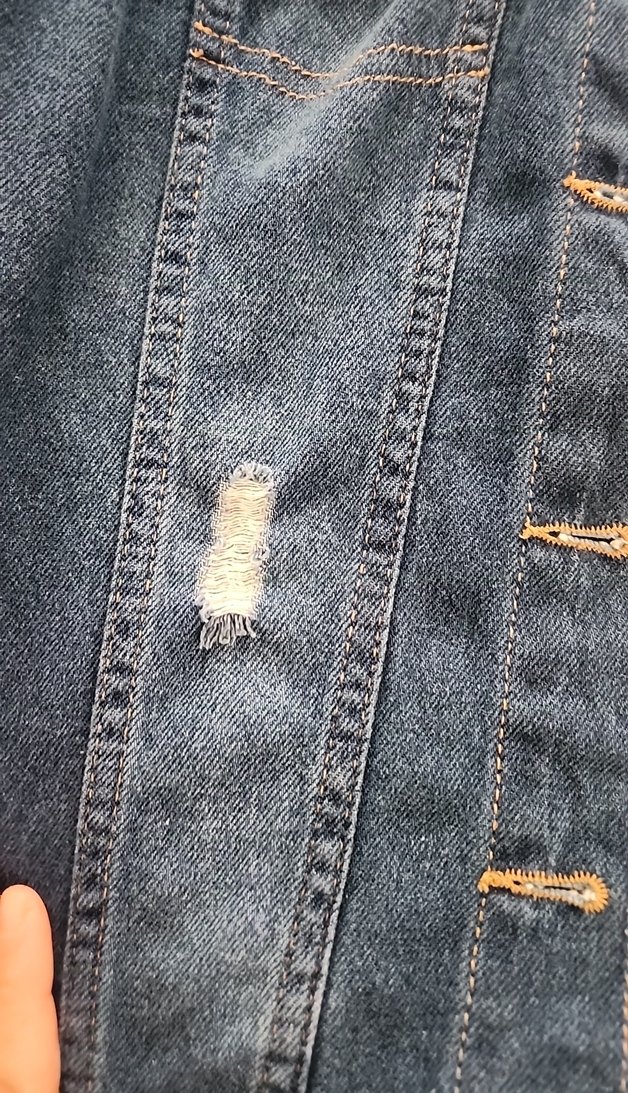Mavi Düğmeli Kadın Denim Ceket - Görsel 5
