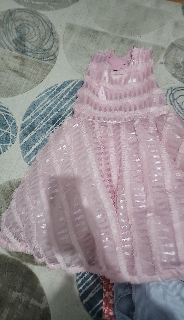 Pembe abiye elbise - Görsel 2