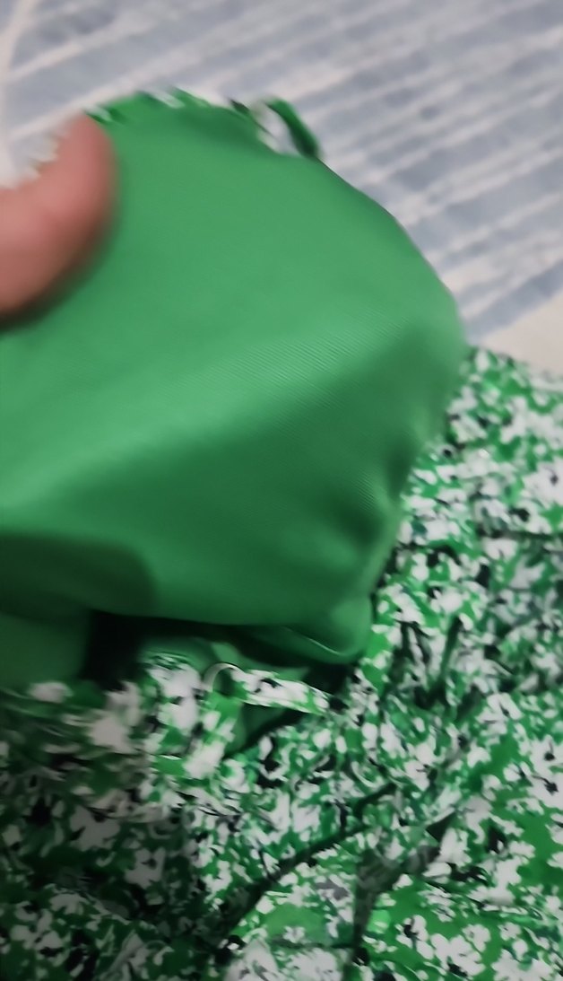 Zara Yeşil Çiçekli Kadın elbise - Görsel 4