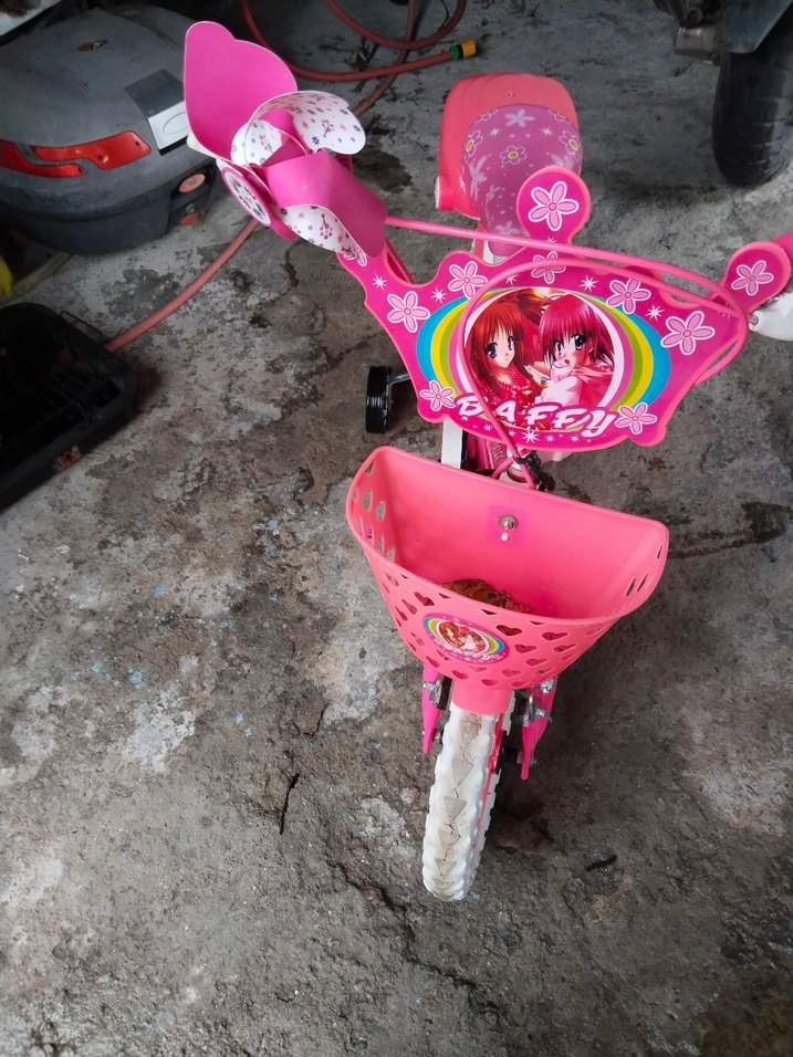 Renkli Pembe Çocuk Üç Tekerlekli Bisiklet - Görsel 2