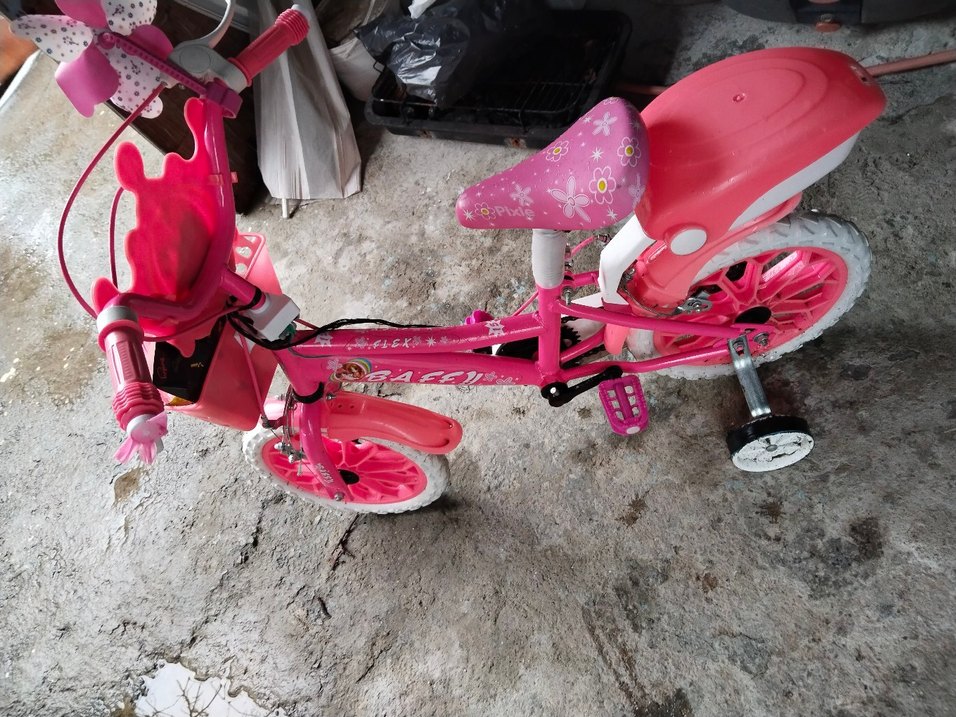 Renkli Pembe Çocuk Üç Tekerlekli Bisiklet - Görsel 3