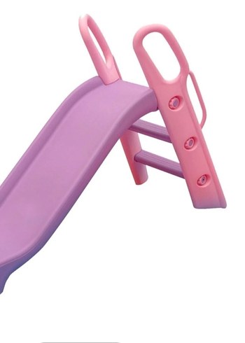 Pastel Pembe Çocuk Kaydırağı 129 cm - Görsel 3