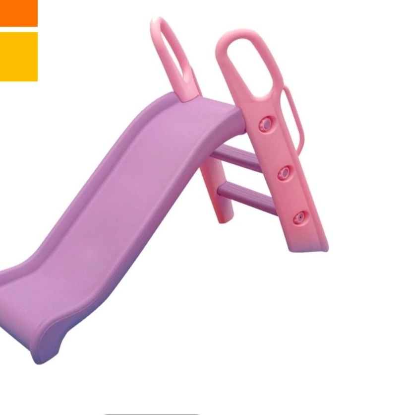 Pastel Pembe Çocuk Kaydırağı 129 cm - Görsel 3