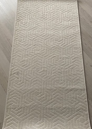 Çağdaş Bej Halı Gri Dokulu Desen
