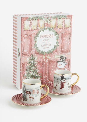 H&M home Espresso Fincanı ve Tabağı Seti