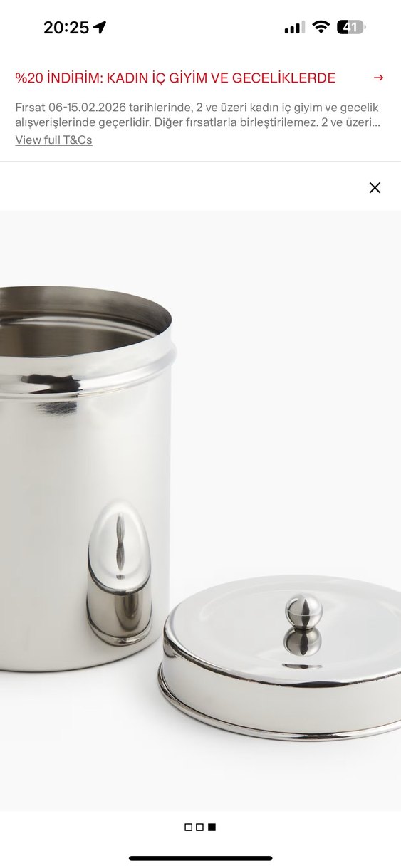 H&M home çelik kavanoz - Görsel 3