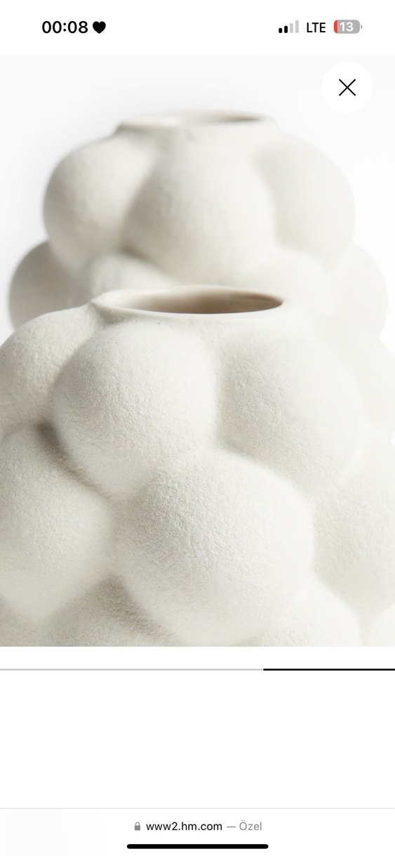 Beyaz Mini 2'li Vazo Seti - Görsel 3