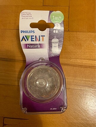 Avent Natural biberon emziği 1+ ay 2?li