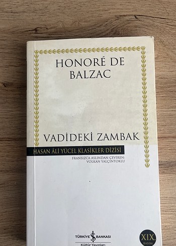 Vadideki Zambak - Honoré de Balzac