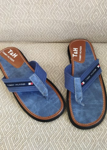 Tommy Hilfiger Erkek Mavi Bantlı Terlik - Görsel 3