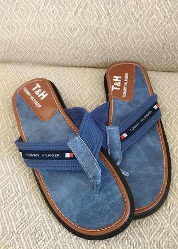 Tommy Hilfiger Erkek Mavi Bantlı Terlik - Görsel 2